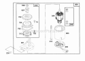 Electric Starter Diagram and Parts List for 126782-0148-01  Briggs and Stratton Engine